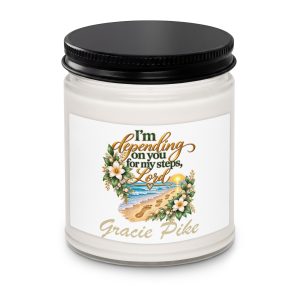 I'm depending on you Scented soy candle