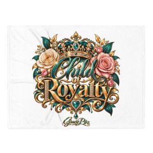 Child of Royalty Throw Blanket