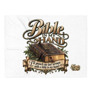 Bible in the Hand Throw Blanket
