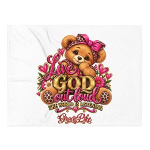 Live God out loud Throw Blanket