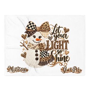 Let your light shine Throw Blanket